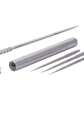 Outdoor Portable Titanium Alloy Toothpicks Storage +