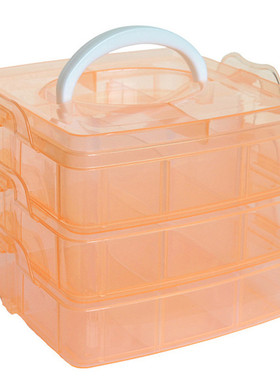 Clear Plastic Craft Beads Jewellery Storage Organizer Tool