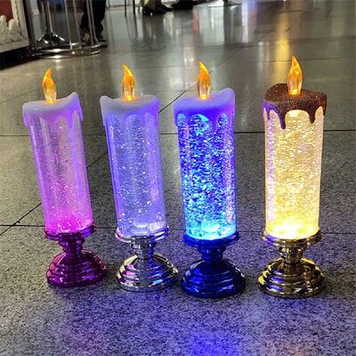 Crystal LED Candles Lights 7-color Gradient Fantasy