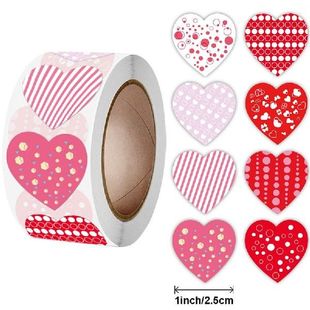 500pcs Valentine Day Sticker Gifts Box Labels Decor Candy