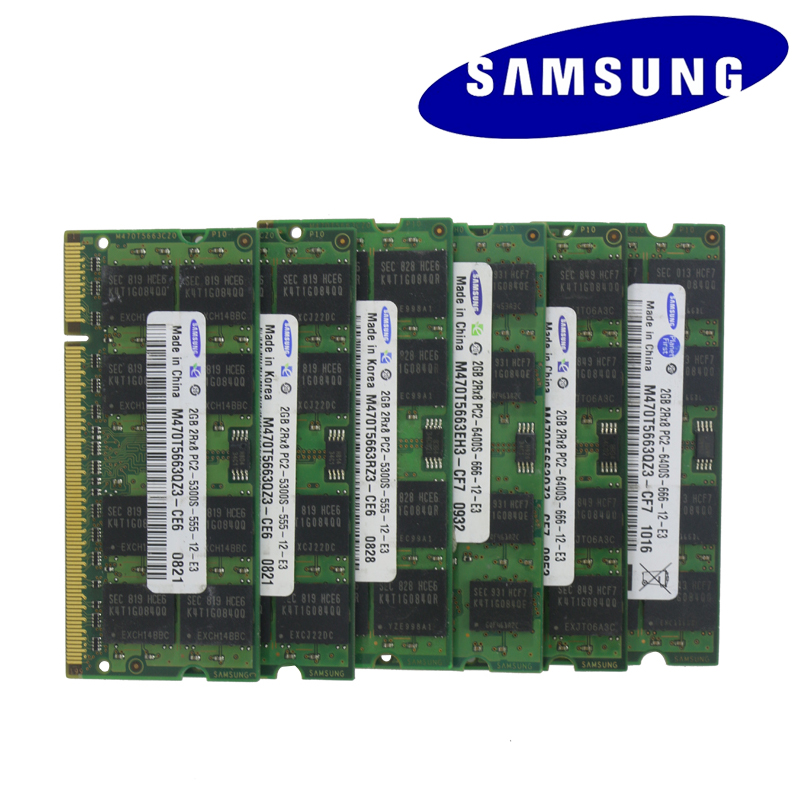 notebook Laptop RAM Memoria Module DDR2 800 667 MHz PC2 6400