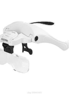 LED Head Magnifier Hands Free Headband Magnifying Glasses