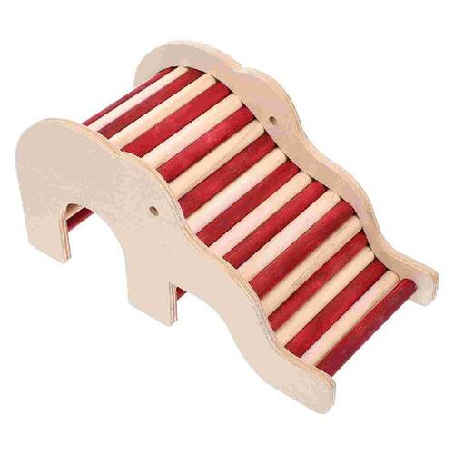 Hamster House Toy Ladder Hideout Wooden Hut Small Climbing