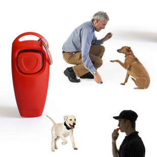 2 In 1 Pet Clicker Dog Training Whistle Answer Card Pet Dog