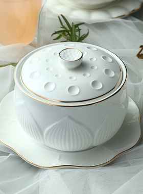 Household stewing cup water-proof ceramic bird's nest so