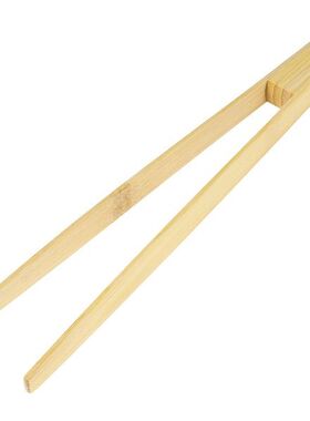 OUNONA Bamboo Toaster Kitchen Tongs Long Easy Grip Toaster