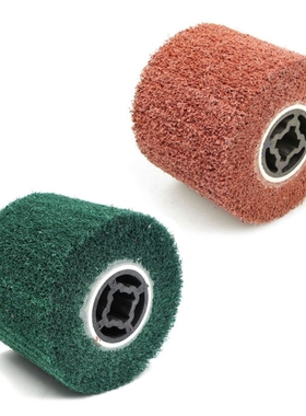 2Pc 120X100X19mm P180/P80 Non-Woven Nylon Flap Brush Satin