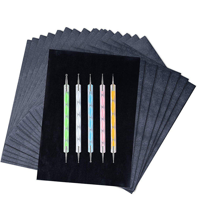 200 sheets graphite paper black carbon transfer (8.5 x 11.