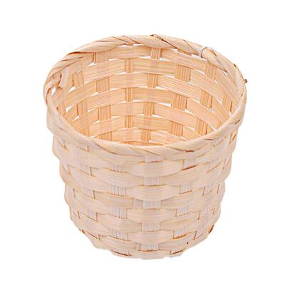 Bamboo Woven Basket Bra Sundries Organizer Rattan Plant Box