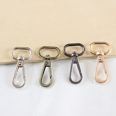 5pcs 4 Sizes Metal Swivel Trigger Lobster Clasp Snap Hook Ke