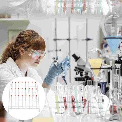 Rack Drying Tubetest Laboratory Draining Glassware Holder