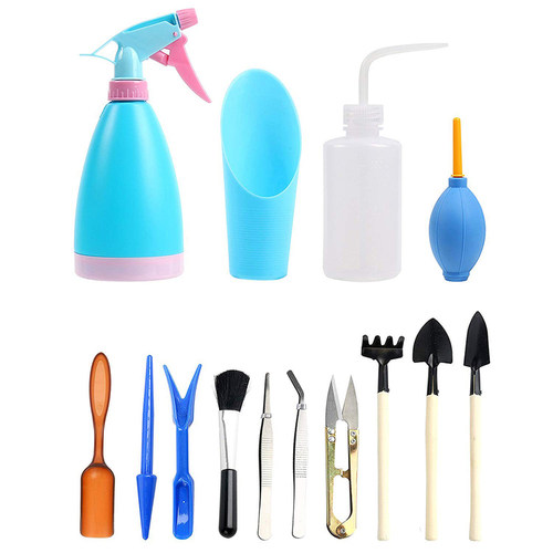 14 Pieces Mini Garden Hand Tools Transplanting Tools Succule