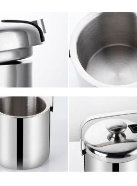 Double-Wall Stainless Steel Insulated Ice Bucket with Lid