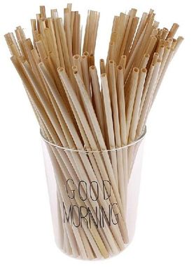 100PCS/Pack 20CM Wheat Straw Environmentally Straw Bar