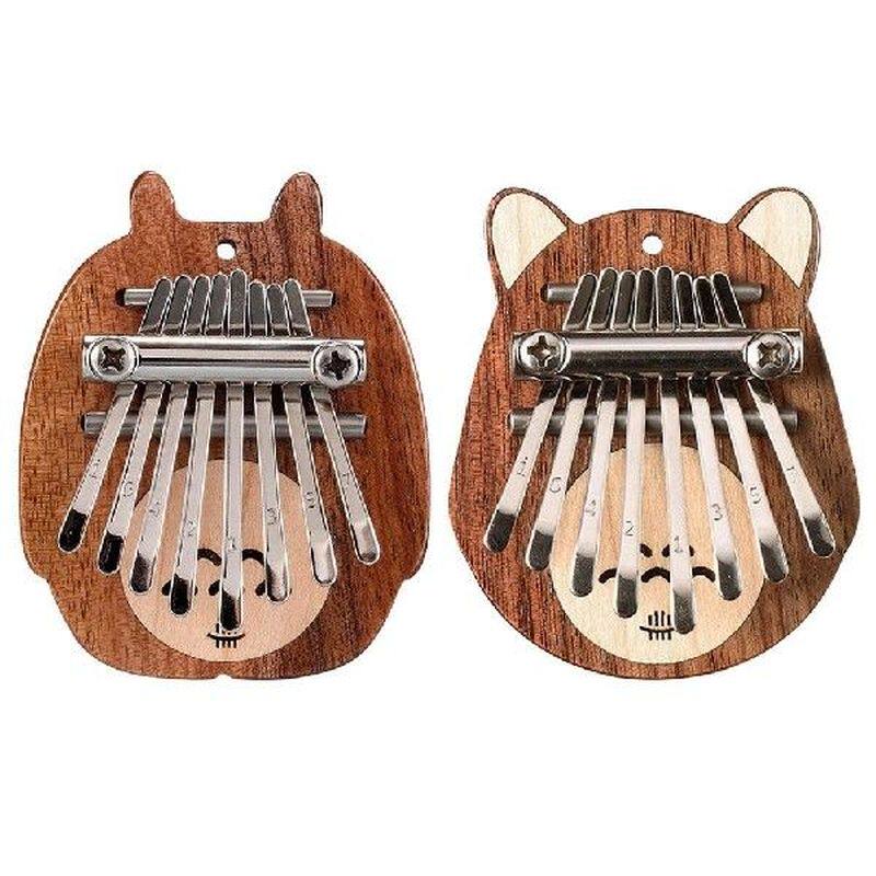 1pcs Mini Thumb Piano 8 Keys Wood Exquisite Marimba Musical_虎窝淘