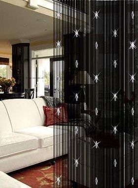 Sparkling Beaded String Door Window Curtain Divider Room