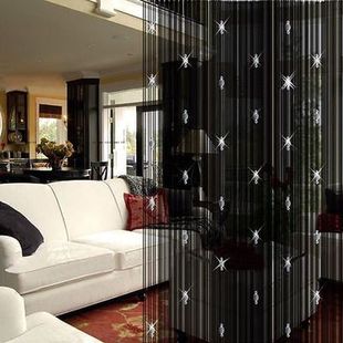 Sparkling Beaded String Door Window Curtain Divider Room