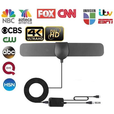 Kebidumei High Gain 25dB 80Miles HDTV Indoor TV Antenna for
