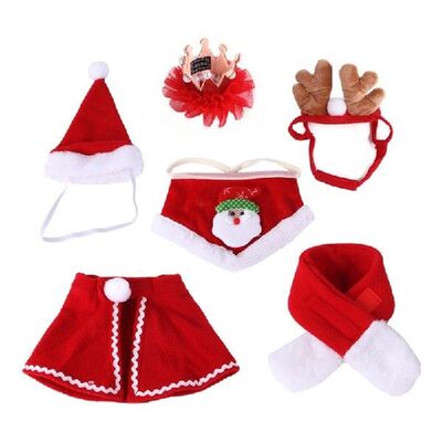 K1MF 6 Buah Aksesori Berdandan Liburan Pakaian Kostum Natal