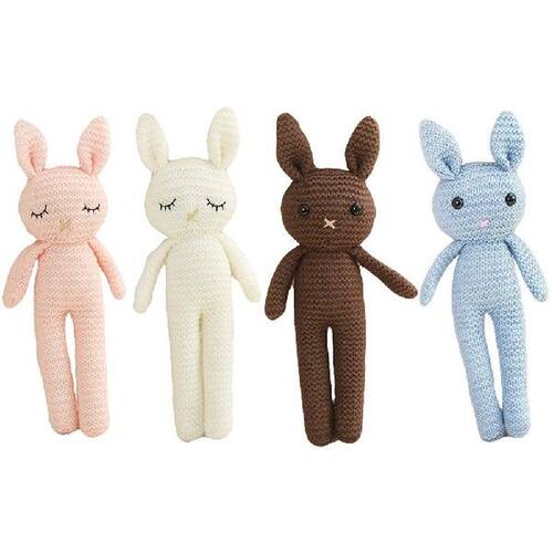 20cm Small Size Stuffed Bunny Crochet Wool Doll Pendant