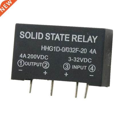 Input 3-32V DC Output 4A 200V DC 4 Pin PCB Solid State Relay