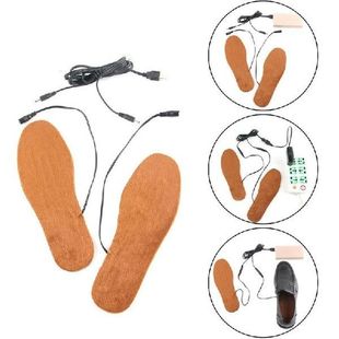 USB Heated Shoe Insoles Rechargeable Electric Foot Warming