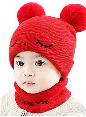 Newborn Winter Baby Cap Scarf Sets Kids Baby Boy Girl