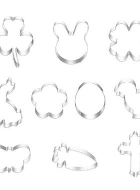 K1MF Pemotong Kue Tahan Karat Tema Paskah Kue Kelinci