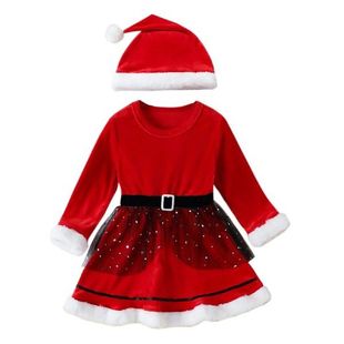Girls Christmas Dresses Toddler Girls Long Sleeve Christmas