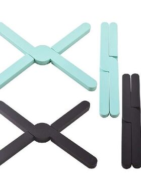 4PCS Silicone Folding Trivets Kitchen Pads For Hot Pans