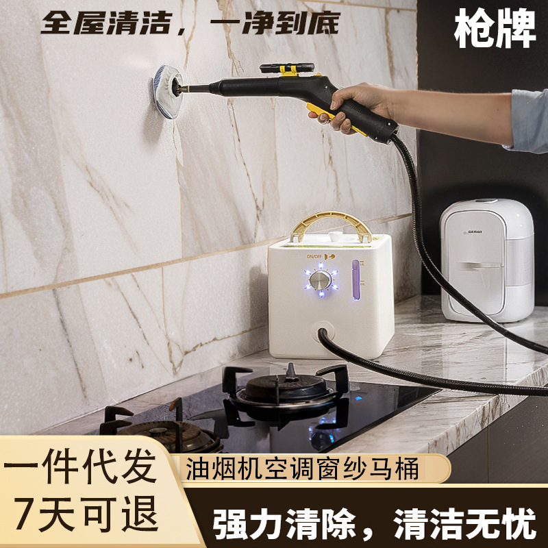 枪牌小魔方高温高压蒸汽清洁机清洗抽油烟机空调家用消毒家电厨房