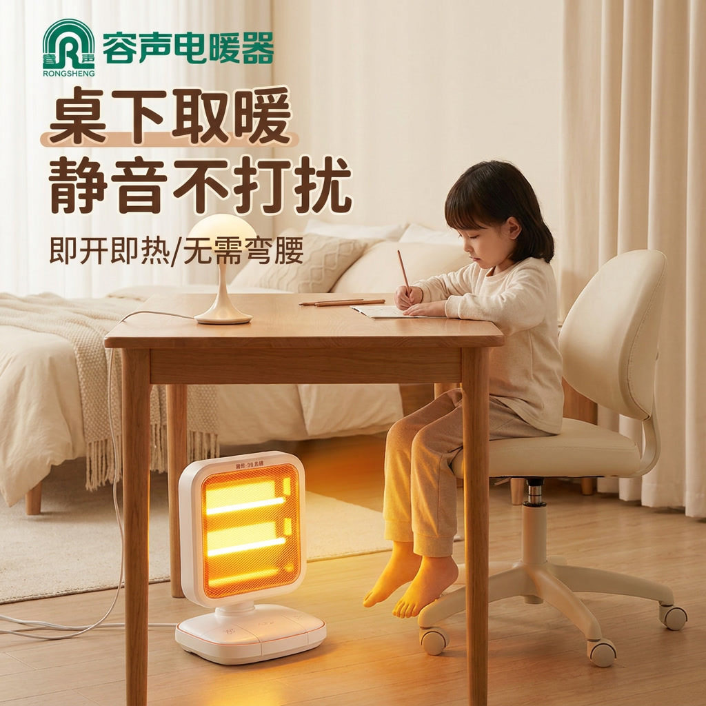 容声取暖器脚踩小太阳桌