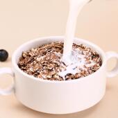 有2机黑燕麦片泡饮料即食低脂早餐代餐冲营养谷0物燕麦片健UWZ身4