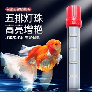 超高亮LED鱼缸灯防水潜水水族箱照明蓝白纯白水草灯三基色增艳灯