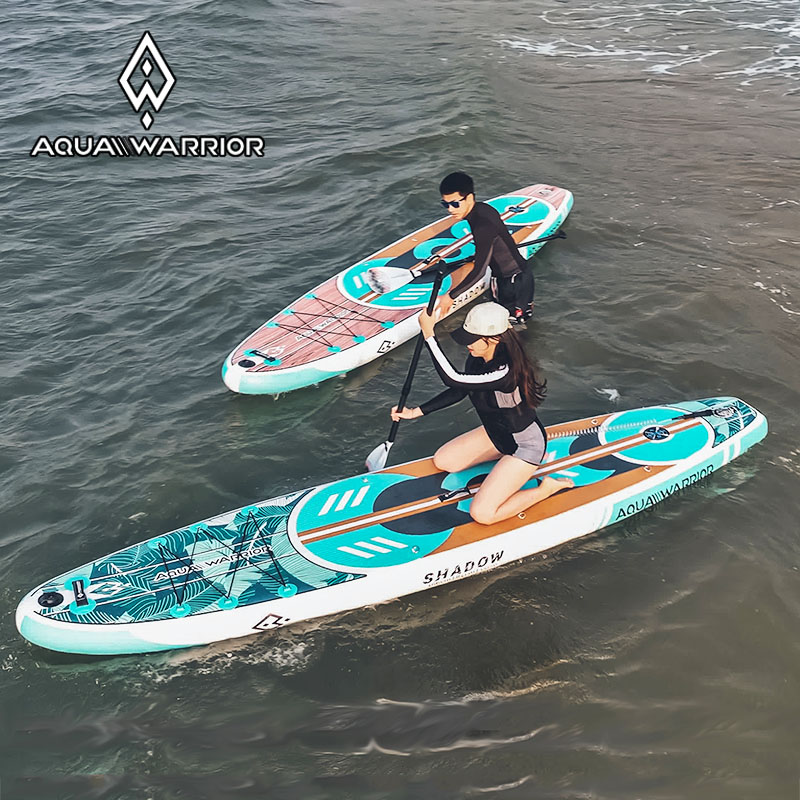AquaWarrior中桨月影双人桨板双层冲浪板充气浆板站立式划水板 户外/登山/野营/旅行用品 冲浪板 原图主图