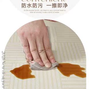 阳台地垫防水防晒休闲区专用地毯PVC免洗可擦洗满铺垫子家用 日式