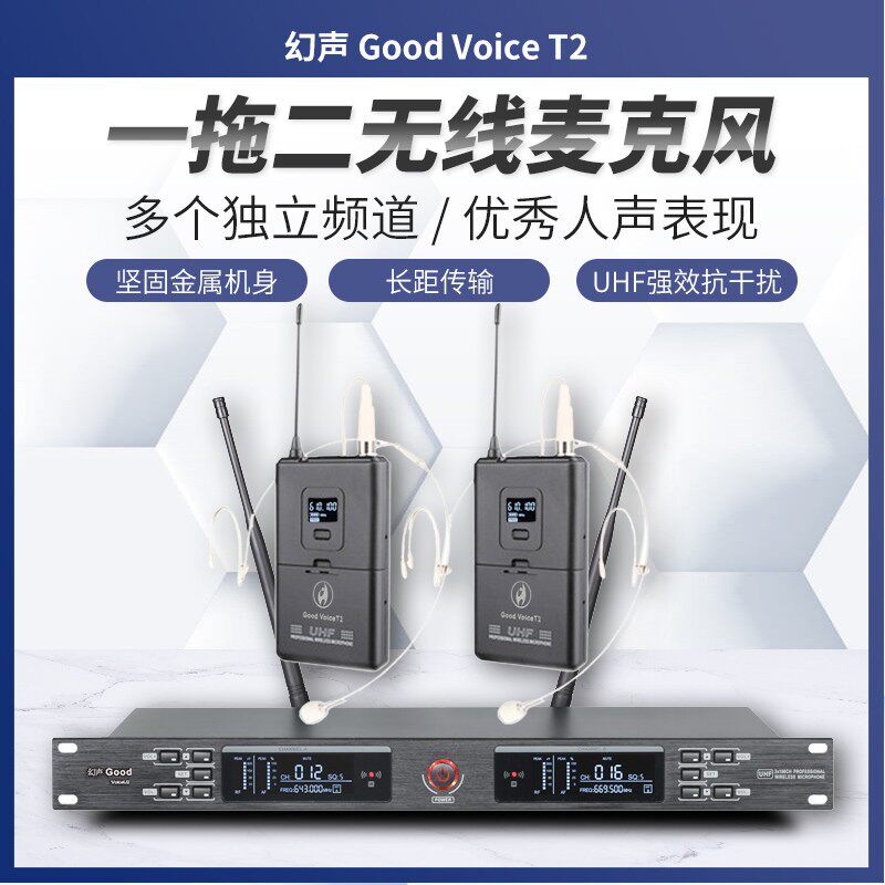 幻声一拖二无线麦克风舞台