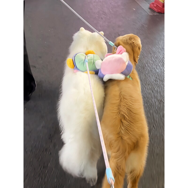 大型犬专用狗狗自背小书包外出自己背的双肩包萨摩耶阿拉斯加金毛