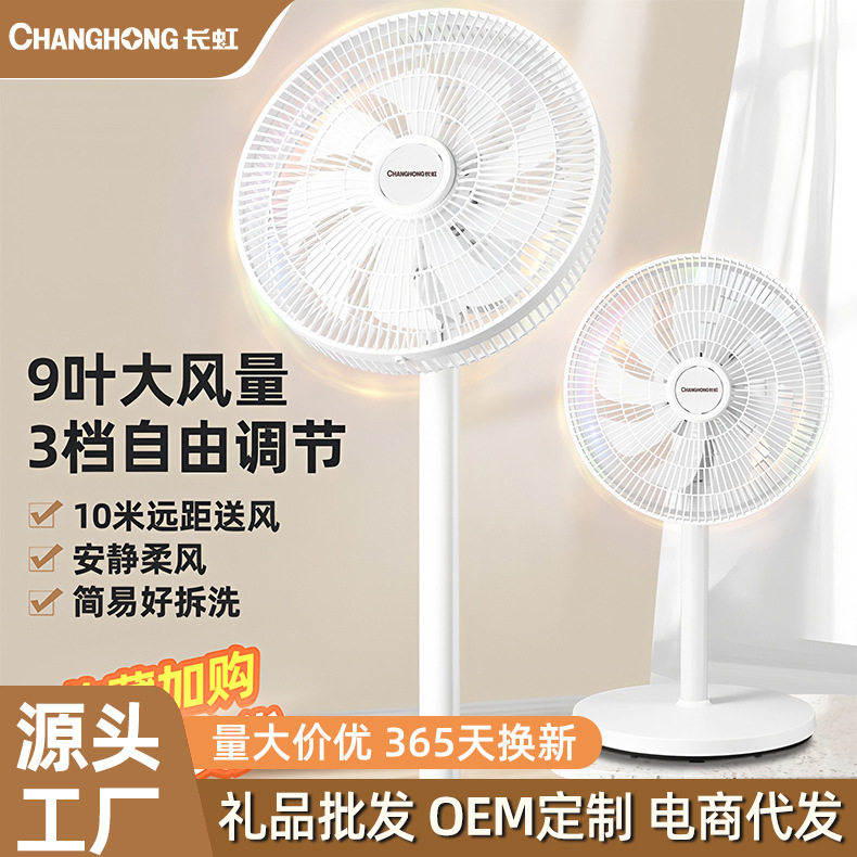 长虹电风扇家用落地扇卧