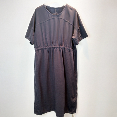 斯琴2022夏新款棉质短袖松紧腰宽松休闲连衣裙 BBXQ00233 1080