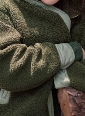 斯琴2023冬专柜正品绿色立领拉链落肩中长款两面穿棉服 BCDS00804