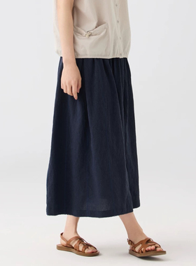 斯琴2025春专柜正品松紧腰裙子裙长裙绣花时尚百搭女BECQ00928