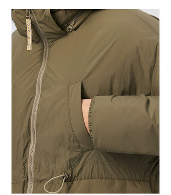 斯琴2024秋冬专柜正品鸭绒连帽羽绒服宽松外套贴布绣花BDDS02504