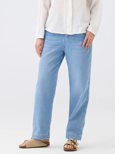 时尚 斯琴2025春专柜正品 长裤 子牛仔裤 百搭BECK01915 棉直筒休闲裤