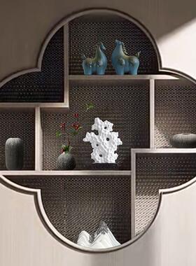 。新中式摆件书房茶室博古架家居装饰品创意客厅酒柜玄关样板间摆