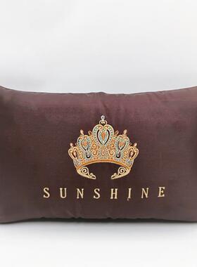 抱枕沙发客厅轻奢高级感靠垫套不含芯车载橙色简约美式靠背枕高端