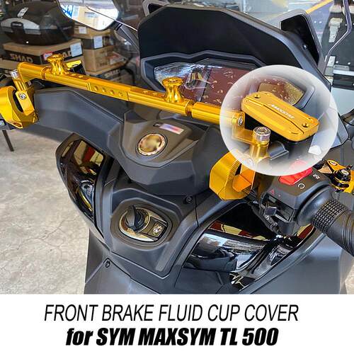适用于SYM MAXSYM TL 500 摩托车配件前制动离合器储液罐盖油箱盖