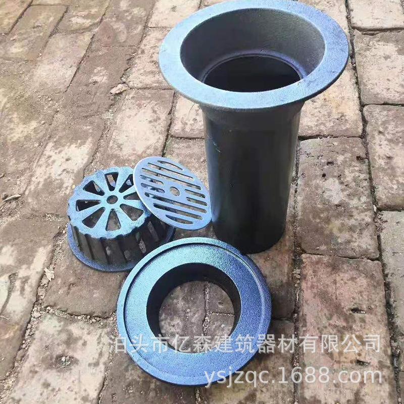 87型雨水斗 铸铁雨水斗 铸铁直排雨 地漏圆形 集水斗铸铁楼房