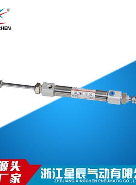 星辰气动厂家直供高品质 CDJ2WB10-30 迷你不锈钢气缸双出气缸