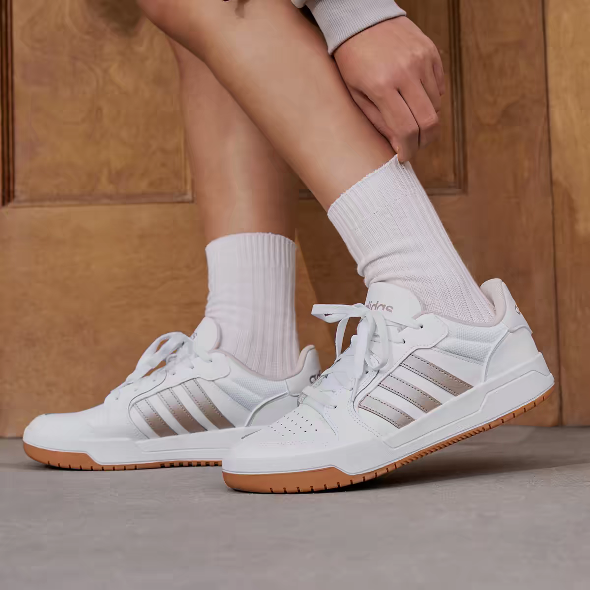 adidas阿迪达斯ENTRAP美式校园风复古运动鞋板鞋少年感百搭潮流